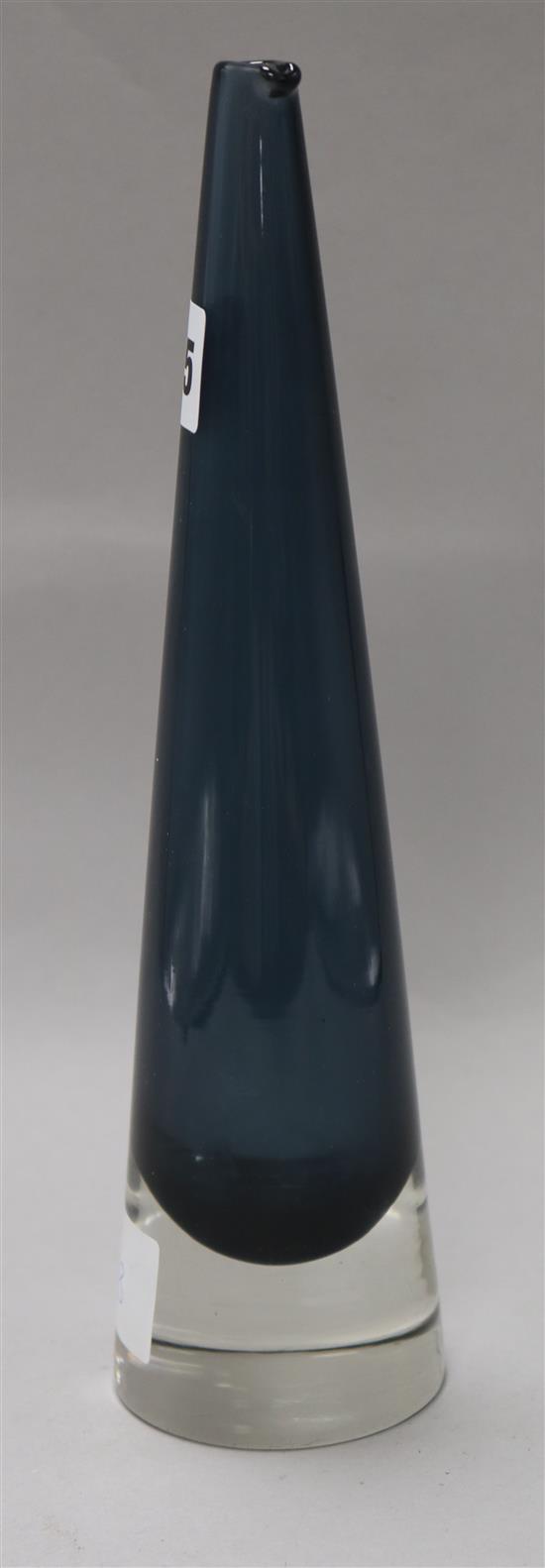 A Timo Sarpeneva glass vase height 25cm